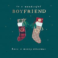 Tap to view Wonderful Boyfriend Square Christmas Card