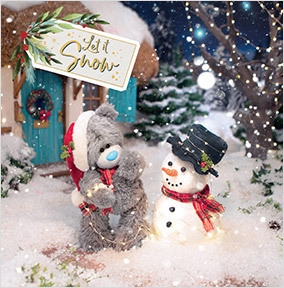 Me To You Let It Snow Christmas Card