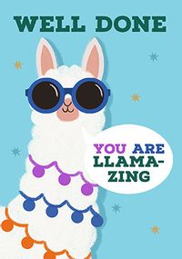 Tap to view You Are Llamazing Congratulations Card