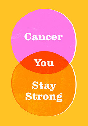 Stand Up To Cancer Stay Strong Venn Diagram Card