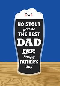 Tap to view Stout Dad Happy Birthday Father's Day Card