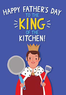 Kitchen King Father's Day Card