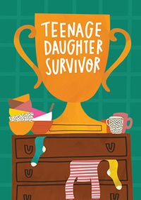 Tap to view Teenage Daughter Survivor Father's Day Card