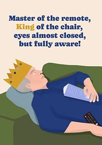 Tap to view King of the Chair Father's Day Card