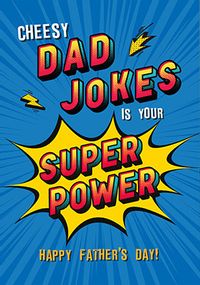 Tap to view Dad Jokes Are Your Super Power Father's Day Card