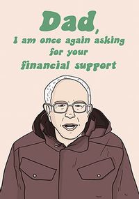 Tap to view Once Again Asking For Your Financial Support Father's Day Card