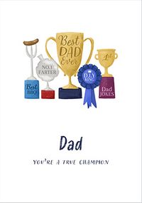 Tap to view Champion Dad Trophies Father's Day Card