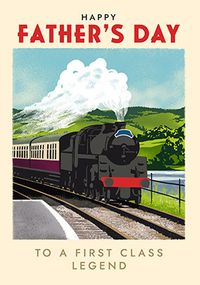 Tap to view Timeless Moments Steam Train Father's Day Card