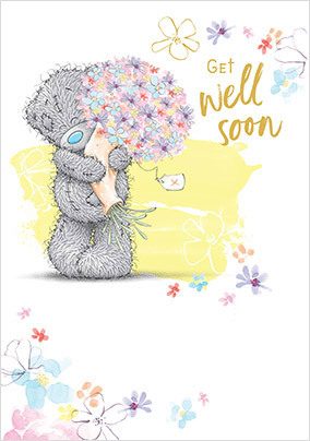 Me To You Big Bouquet Get Well Soon Card