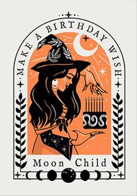 Tap to view Moonchild Halloween Birthday Card