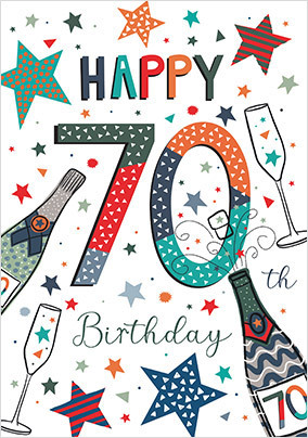 Happy 70th Birthday Card