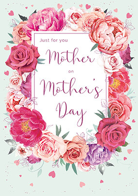 Just For You On Mother's Day Card