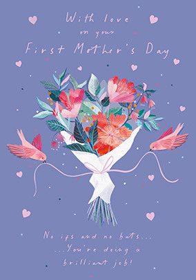 Bouquet With Love First Mother's Day Card