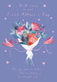 Tap to view Bouquet With Love First Mother's Day Card