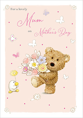 Barley Bear Lovely Mum Mother's Day Card