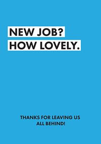 Tap to view New Job Typographic Humour Card