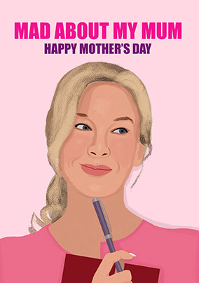 Bridget Jones Mad About My Mum Mother's Day Card