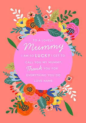 Cancer Research UK Mummy Mother's Day Card