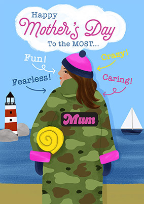 Fearless Mum Mother's Day Card