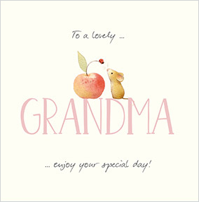 Lovely Grandma Mother's Day Watercolour Mouse Card