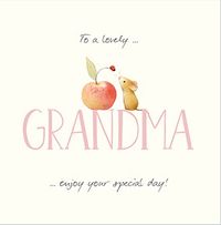 Tap to view Lovely Grandma Mother's Day Watercolour Mouse Card