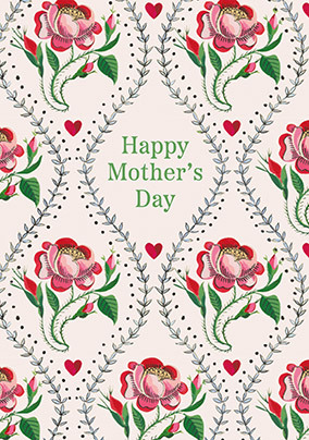 Cath Kidston Rose Print Mother's Day Card