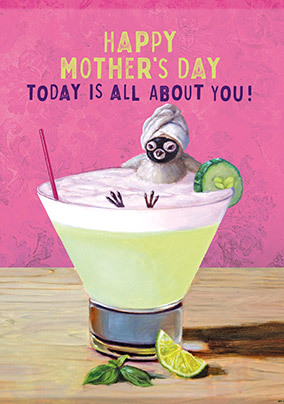 Cocktail Chick Mother's Day Card