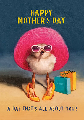 Shopping Chick Mother's Day Card