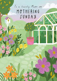 Tap to view Lovely Mum on Mothering Sunday Garden Card