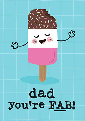 Dad You're Fab Father's Day Card
