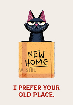 Grumpy Cat New Home Card