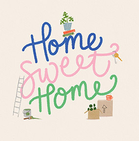 Home Sweet Home Square Card