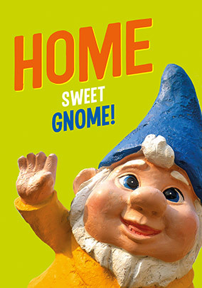 Home Sweet Gnome New Home Card