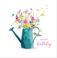 Tap to view Floral Watering Can Birthday Card