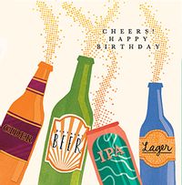 Tap to view Birthday Beers Square Card