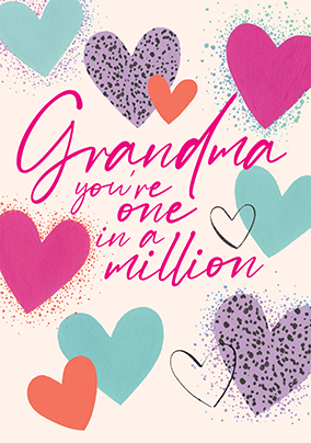 One in a Million Grandma Birthday Card