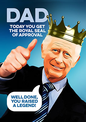 Royal Approval Father's Day Card