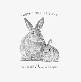 Mum Hoppy Mother's Day Square Card