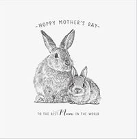 Tap to view Mum Hoppy Mother's Day Square Card