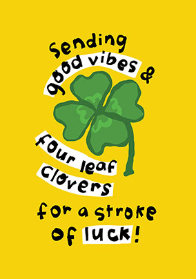 A Stroke of Luck Card