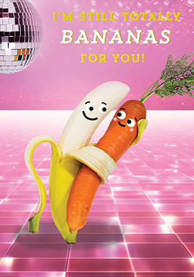 Bananas for You Anniversary Card