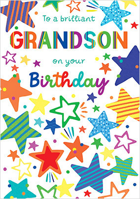 Brilliant Grandson Birthday Card