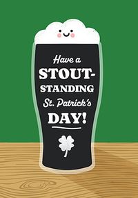 Tap to view Stout-standing St Patrick's Day Card