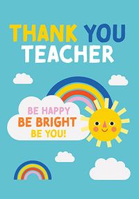 Tap to view Be Bright Thank You Teacher Card