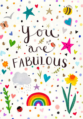 You are Fabulous Doodles Thank You Card