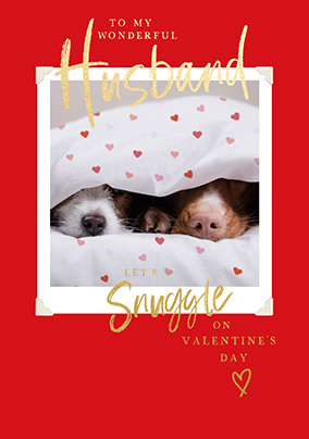 Let's Snuggle Valentine's Day Card for Husband