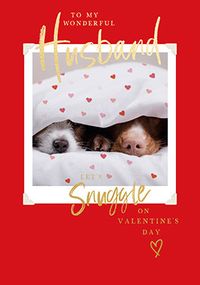 Tap to view Let's Snuggle Valentine's Day Card for Husband