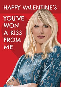 Tap to view You've Won A Kiss From Me Motherland Spoof Valentine's Day card