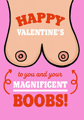 Magnificent Boobs Valentine's Day Card