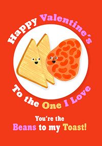 Tap to view Beans to my Toast Valentine's Day Card